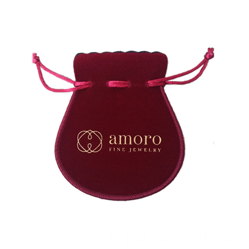 SAC À TIROIR EN VELOURS VELVET DRAWSTRING BAG